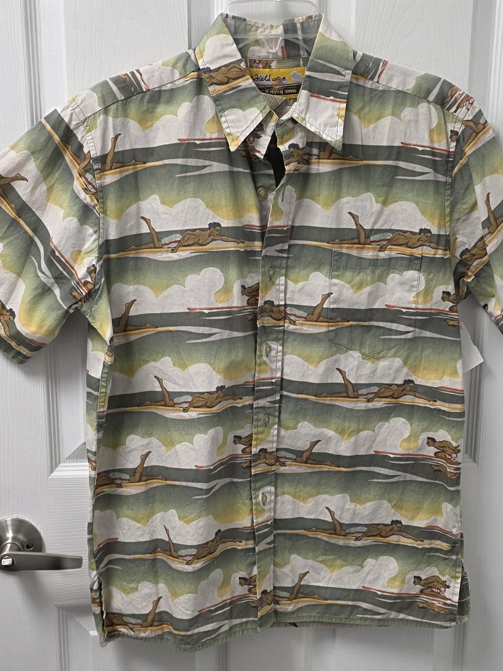 Reyn SPOONER SURFER Camp SHIRT HAWAIIAN VINTAGE MENS M